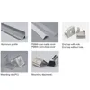 50 X 1M sets/lot right angled aluminum led channel and V style alu profile for kitchen led or cabinet lighting