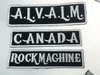 Rock Machine – Badge de motard brodé pour moto, Patch de grande taille pour dos complet de la veste, patchs à bascule en fer sur le gilet