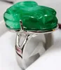 jade roxa verde extravagante 18 anel da rã da festa de casamento de KGP