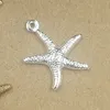 BoYuTe 100 Pcs 15 * 18mm 7 cores Starfish Vintage Encantos Materiais Atacado latão Charms Pingente DIY Jóias