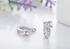2017 925 sterling silver earings U shape stud earrings for women white zircon earrings G522323h