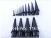 Wholesale-(Min. order $10) Free Shipping Big Gauge Black Acrylic Ear Taper Mixed Sizes 16mm-25mm