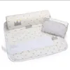 2017 New Baby Infant Newborn Sleep Positioner Anti Roll Pillow With Sheet CoverPillow 2pcs Sets3920317