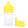 Elephant Shape Anti-Overflow Siliconen Sippy Cup Deksel Baby Sippy Cups No Lek voor Baby Fopspeen Kom Cover DHL GRATIS