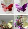 Multi Colors Laser Cut Wedding Name Card Wedding Party Table Decoration Hollow Butterfly Wine Glass Cup Paper Card8439964