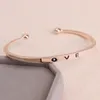 2017 Fashion texture female minimalist LOVE Letter Cuff Bangles bracelets For women Gold Silver Rose Gold 3 colors Valentine's Day Gift