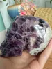 Migliore! 1045g Natural Banded Chevron Dream teschio di cristallo di quarzo ametista per guarire Reiki Crystal Stone Spedizione gratuita