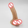 Großer realistischer Dildo, wasserfest, Fleisch, 20,4 cm, flexibler Penis mit strukturiertem Schaft und starkem Saugnapf, Sexspielzeug für Frauen