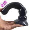 Tapón anal de 20x4,2 cm de largo, tapón pequeño para trasero, juguetes sexuales con diseño de cucurbitáceas para mujeres y hombres, consolador, pene postizo, juguete de masturbación erótica