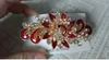 2017 gran oferta moda mujer horquillas colorido brillante diamantes de imitación flor horquilla pinza para el pelo joyería accesorios para el cabello