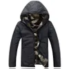 Wholesale- L12 2016  men's clothing winter jacket with hoodies outwear Warm Coat Male Solid winter coat Men casual Warm Down Jacket