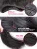 GreatreMy Brazylijski jedwabiste proste włosy wątek z górnym zamknięciem 4x4 koronkowe zamykanie Virgin Hair Bundle 4pcs Pełna głowa naturalny kolor ludzki dziewicze włosy