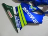 Kit carene personalizzate per stampaggio ad iniezione per Honda CBR600 F4 1999 2000 carene moto blu verde CBR 600 F4 99 00