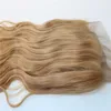 Honey Blonde 27# 360 Band Closures Full Lace Frontal 22.5*4*2 Brazilian Virgin Hair 360 Degree Swiss lace Body Wave