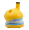 Bong da fumo portatile in plastica elasticizzata Caterpillar Shisha Narghilè da viaggio con scatola di colori Tubo flessibile per tabacco4478565