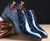 패션 이탈리아 남성 신발 정품 가죽 남성 드레스 신발 S 조각 된 디자이너 결혼식 남성 옥스포드 신발 남자 flats2960
