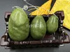 3pcs/set Natural green stone drilled jade eggs Stone egg For kegel exercise