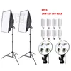Freeshipping DHL 100-240V Photo stuido photography light Continuous Lighting video softbox kit for 4 lamps