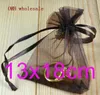 OMH whole 50pcs 13x18cm 25 variety color mixed nice chinese voile Christmas Wedding gift bag Organza Bags Jewlery Gift Pouch B304g
