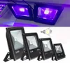 عالية الطاقة LED 10W في الهواء الطلق ضوء الفيضانات UV 365nm 375nm 385nm 395nm 415nm 405NM الأشعة فوق البنفسجية ضوء لمبة الضوء للماء الجدار غسالة الضوء