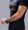12 sztuk Mix Darmowa Wysyłka Elastyczny Fake Tymczasowy Tatuaż Rękaw 3D Art Wzory Body Arm Pończochy Tatoo Fajne