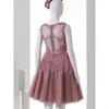 Elegant Roze Prom Dress Korte 2019 Echte Sample Knielengte A-lijn Applicaties Kralen Goedkope Homecoming Toga Vestidos de Gala