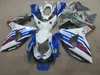 Formowanie wtryskowe ABS Plastikowe Ożywki do Suzuki GSXR1000 09 10-14 15 Biały Blue Fairing Kit GSXR1000 2009-2015 OT52