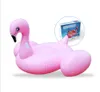 195 * 200 * 120 cm Géant gonflable Flamingo Pool Toy Swimming Float Swan Migne Ride-on Pool Swim Ring pour les vacances d'été Party