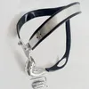 EMCC Dispositivo di castità maschile Cintura in acciaio inossidabile Modello-T Vita curva regolabile con gabbia per cazzi BDSM Giocattoli sessuali per uomini