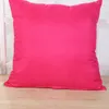 45 * 45CM Home Sofa Throw Pillowcase Pure Color Polyester White Pillow Cover Cushion Cover Decor Pillow Case Blank christmas Decor Gift