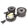 camping pots pans set