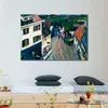High Quality Wassily Kandinsky Paintings Murnau View from the Griesbrau Window Reproduction Canvas Art Hand Painted Home Decor