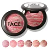 Wholesale- European and American Style Three-dimensional Blush Makeup Baked Rouge Blusher Blush Powder Palette Cosmetic free shipping