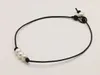 JLN Three PCS Pearl Leather Choker Collar Halsband Handgjorda sötvattenpärlor smycken för kvinnor baby
