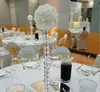 acrylic crystal Pillar Candle Holders Set with acrylice crystal Dimond Decoration for wedding table