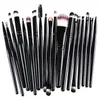 100 sets DHL FREE 2017 Hot Professional 20pcs Makeup Brushes Set Cosmetic Face Eyeshadow Brushes Tools Makeup Kit Eyebrow Lip Brush