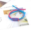 High quality Girls hair ornaments elastic rubber band knot knot round cotton rope two-color rope rope hot FQ080 mix order 100 pieces a lot