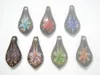 10 stuks lot veelkleurige murano lampwork glas hangers voor diy ambachtelijke mode-sieraden cadeau mix kleuren PG9222p