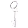 Beer Bottle Opener Key Ring Keychain Silver Zinc Alloy Key Chain Keyfob Bar Tool Gift Brand New