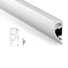 10 x 1M Zestawy / partia U Typ AL6063 Wpływ aluminium Profil LED i anodowany aluminiowy LED Strip Light do dekoracji świateł ściany