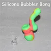 Vendita calda Sherlock Silicone Water Bubbler per fumare Dry Herb Unbreakable Water Percolator Bong Smoking Mini Silicone Water Pipes DHL