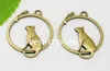 100 Stück MIC Antik Silber Bronze Maus Katze AUF einem Ring Charms Anhänger 26x31mm Schmuck DIY Passende Armbänder Halskette Ohrringe