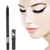 Zwarte eyeliner potlood waterdichte wenkbrauw pen make-up schoonheid comestics oog voering ogen make-up met potloodslijper