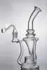 Marka Yeni Shisha Cam Bongs Nargile ile Kasırga Ve Siklon Recycler PERC Cam Su Boruları 18 mm Eklem