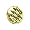 Manufacturer Newest Tobacco Smoking Accessories 57 mm Gold Color Round Plastic Humidor Portable for Travel