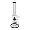 Newest heavy sheet glass water pipe glass water bongs percolator 18mm female joint black color(ES-GB-101)