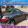 Best Black Chrome Vinyl Wrap With Air bubble Free flexible stretchable Mirror Chrome For Car COVERING styling Foil :1.52x20m/Roll 5x66ft