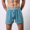 Groothandel - Nieuwigheid Mannen Shorts Big Mesh losse Casual Sexy Gay Male Sex Kleding Man Nachtkleding Zien via Low Rise Boxer Shorts S40