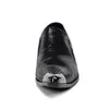 British style man's Leather Shoes oxfords, ponited toe Business dress Shoes Black for Man, Height Increased, 38 to 46