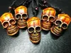 12 pcs Skull Skeleton Auniquestyle Vintage Imitation Yak Bone Necklace Manmade Carving Skull Punk Amulet8930409